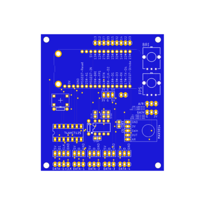 TinyPixelMapper Adafruit Feather32 PCB